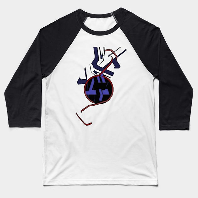 Radistraction #12 Baseball T-Shirt by DevanGill